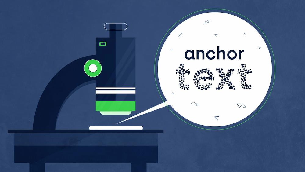 A hero graphic of the article "What is anchor text and what's its role in SEO?"