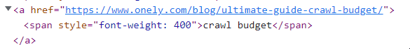 example of an anchor text in HTML code