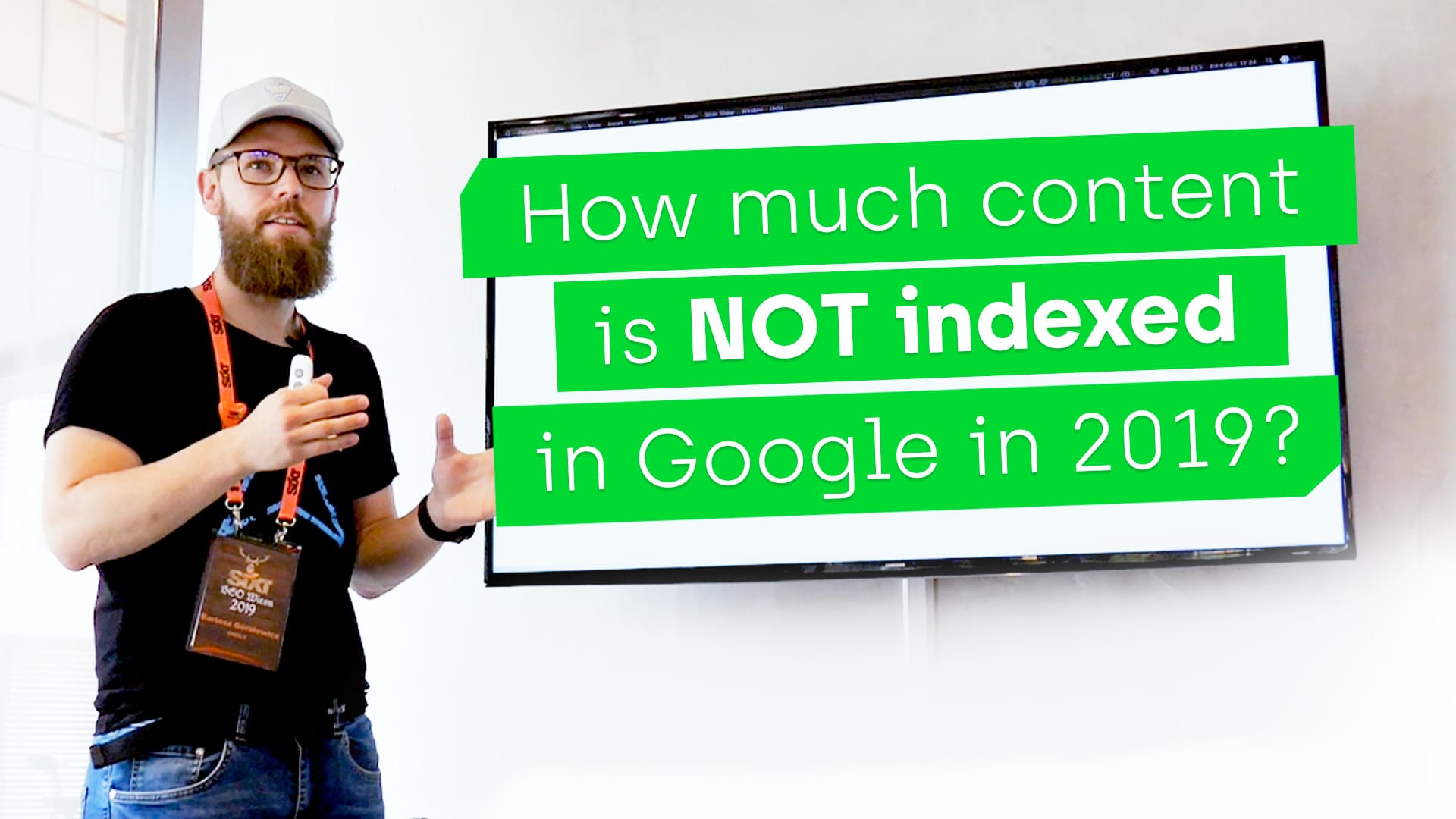 A header image for "How much content is not indexed in Google in 2019" article