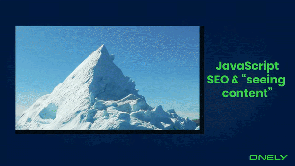 JavaScript SEO is a small part of the solution to the problem of partial rendering
