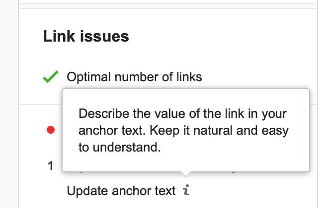 Semrush writing assistant link issues