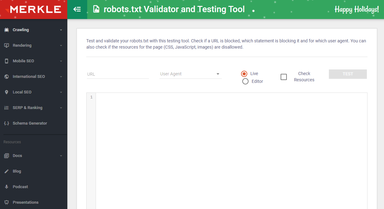 Robot.txt validator